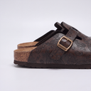 Paisley Embossed Clogs | Vintage Buckle Mules, Unisex Slip-On