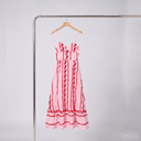 Amara | Vintage Boho Floral Embroidery Backless Lace-Up Cami Maxi Dress
