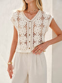 Elara Jacquard Cotton Tank Top Summer 7