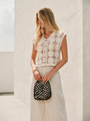 Elara Jacquard Cotton Tank Top Summer 8