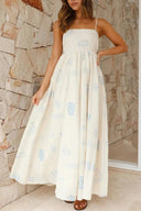 Elara Linen Maxi Dress Sky Blue Summer 1