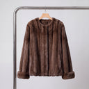 Elvia Faux Fur Jacket | Winter Soft Plush Faux Fur Short Coat