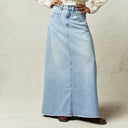 Fiona Cotton Blend Maxi Skirt A-Line 0