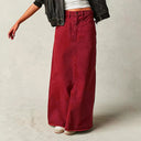 Fiona Cotton Blend Maxi Skirt A-Line 4