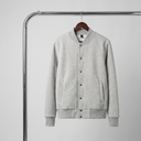Gale Bomber Jacket | Snap-Front Ribbed Trim Casual Jacket