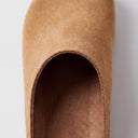 Aline | Suede Leather Mules, Slip-On Clogs with Cork Footbed