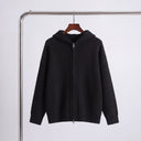 Milea Knit Hoodie | Unisex Ribbed Full-Zip Hooded Cardigan