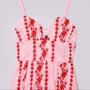 Amara | Vintage Boho Floral Embroidery Backless Lace-Up Cami Maxi Dress