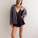Harlow Soft-Washed Denim Romper Summer 3