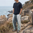Koven Utility Pants | Colorblock Wide-Leg Drawstring Pants