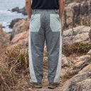 Koven Utility Pants | Colorblock Wide-Leg Drawstring Pants