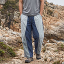 Koven Utility Pants | Colorblock Wide-Leg Drawstring Pants