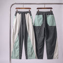 Koven Utility Pants | Colorblock Wide-Leg Drawstring Pants