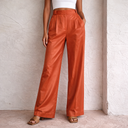 Livia Linen Blend Wide Leg Trousers Summer 0