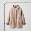 Marissa Fleece Coat | Relaxed Hooded Button-Front Jacket
