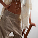 Mason Curved Seam Denim Pants 8