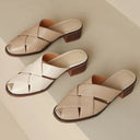 Mason Woven Leather Mules Shoes for Women 4