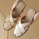 Mason Woven Leather Mules Shoes for Women 8