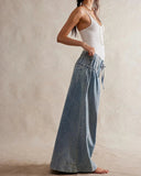 Mira Cotton Blend Wide Leg Jeans Women’s 2