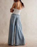 Mira Cotton Blend Wide Leg Jeans Women’s 3