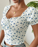 Mira Floral Puff Sleeve T-Shirt 5