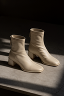 Mira Genuine Leather Block Heel Ankle Boots for Women 2
