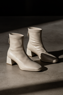 Mira Genuine Leather Block Heel Ankle Boots for Women 4