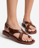 Mira Italian Leather Sandals for Women with Cushioned Footbed 3