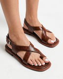 Mira Italian Leather Sandals for Women with Cushioned Footbed 4