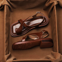 Mira Italian Leather Sandals for Women with Cushioned Footbed 7