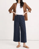 Mira Linen Wide Leg Pants Cropped 5