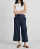 Mira Linen Wide Leg Pants Cropped 6