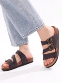 Mira Nappa Leather Slide Sandals Summer 1