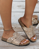 Mira PU Snake Print Slippers Women’s Casual 1
