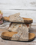Mira PU Snake Print Slippers Women’s Casual 6