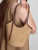 Mira Rattan Beach Tote Boho Style Women’s 0