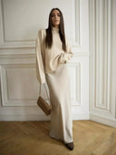 Mira Satin Fishtail Maxi Skirt Evening 10