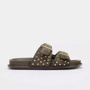 Mira Suede Flat Sandals Women’s Comfort 3