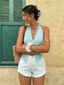 Mira Twist-Front Lightweight Crop Top 3