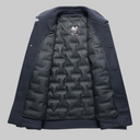 Mercer Wool Car Coat with Spread Collar Single Breasted Front and Dual Patch Pockets