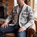 Orion Cardigan | Heritage Geometric Shawl-Collar Knit