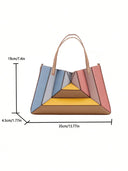 Amber Color-Block Bag