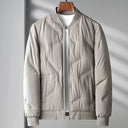 Treviso Quilted Bomber Jacket, Padded Insulation and Ribbed Collar and Cuffs