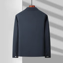 Midtown Lightweight Canvas Jacket with Shirt Collar and Glen Plaid Interior Lining