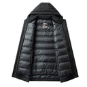 Rowe Tech Shell Parka with Quilted Down Interior and Detachable Hood