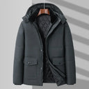 Greyson Quilted Parka with Sherpa Lined Hood and Double Snap Flap Pockets