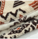 Durin Sherpa Pullover | Retro Geometric Half-Zip Fleece Jacket