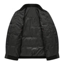 Lowell Quilted Puffer Jacket with Ribbed Knit Collar and Snap Button Front