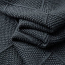 Osier Diamond Weave Crew Knit