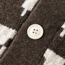 Harlan Knit Cardigan | Vintage Geometric Shawl-Collar Sweater